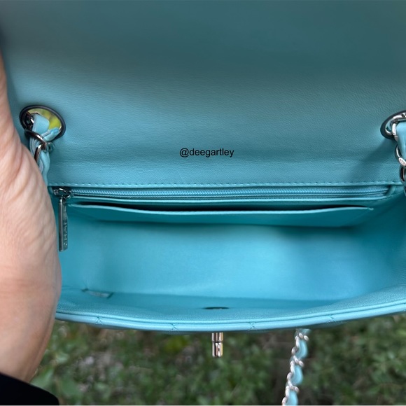 Chanel 19C Tiffany Blue Rectangular Mini - Picture 10 of 15